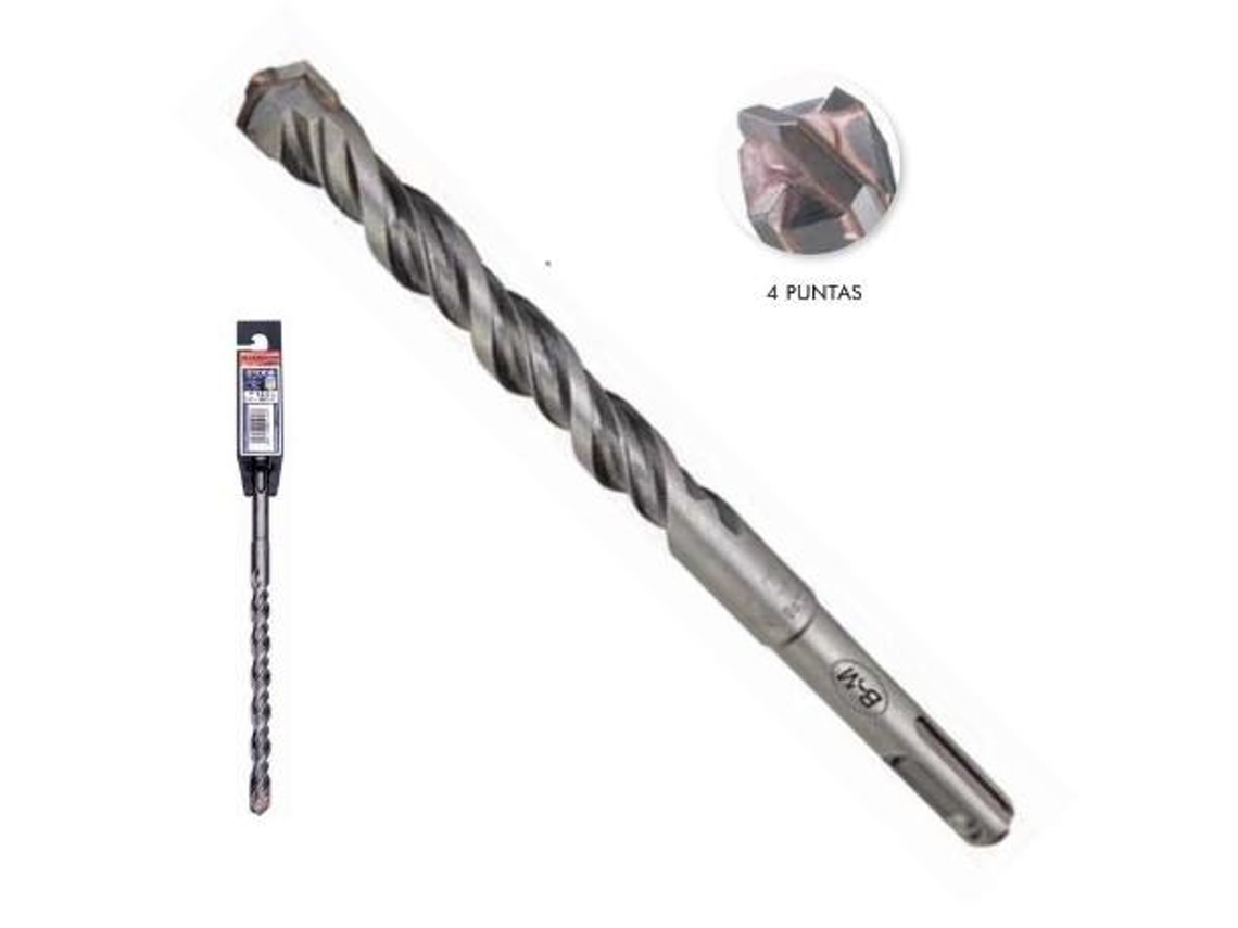 Broca para martillo sds-plus 4 puntas largo 160mm broca 8mm