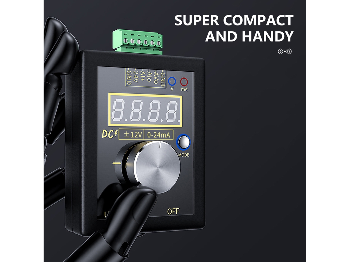 Generador De Señal De Corriente, Voltaje 0-10v, 0-22ma, Simulador Analógico Ajustable Con Batería