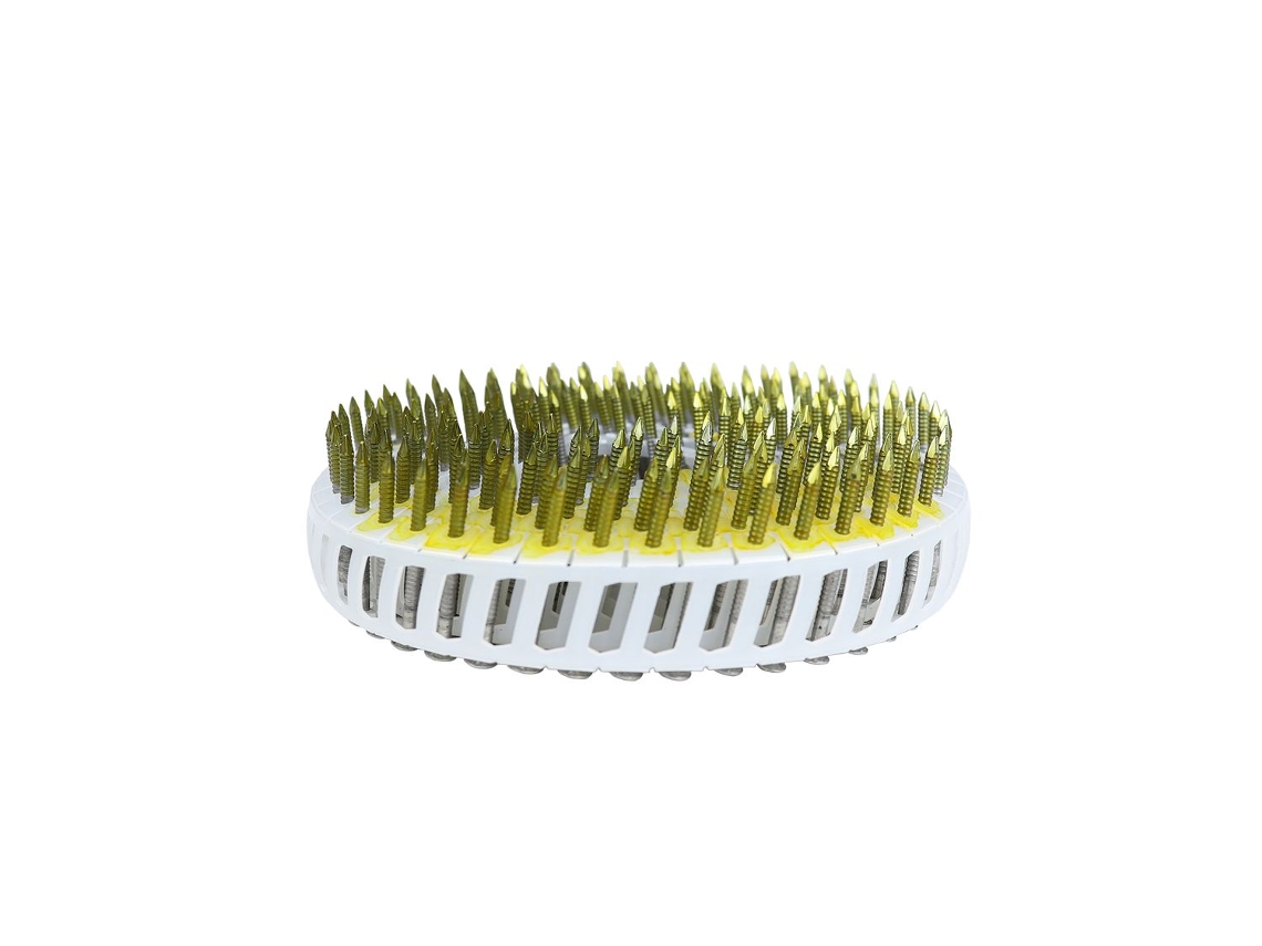Clavos en rollo de cabeza redonda de acero inoxidable A2 2 5-2 7 x 60 mm Rollo 200 piezas WOVAR