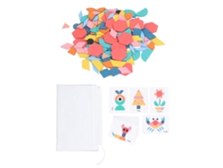 Tangram, rompecabezas de bloques geométricos para niños: desarrollo de habilidades y aprendizaje temprano.