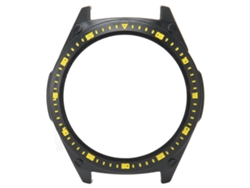 Funda para smartwatch GT 3 negra y amarilla con protección total contra arañazos
