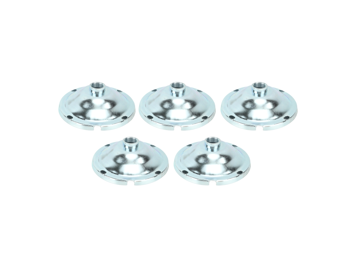 5 Pantallas De Lámpara Industriales De Hierro Con Rosca Interna G1/2 Para Almacén, Fábrica, Minería, 12 Cm