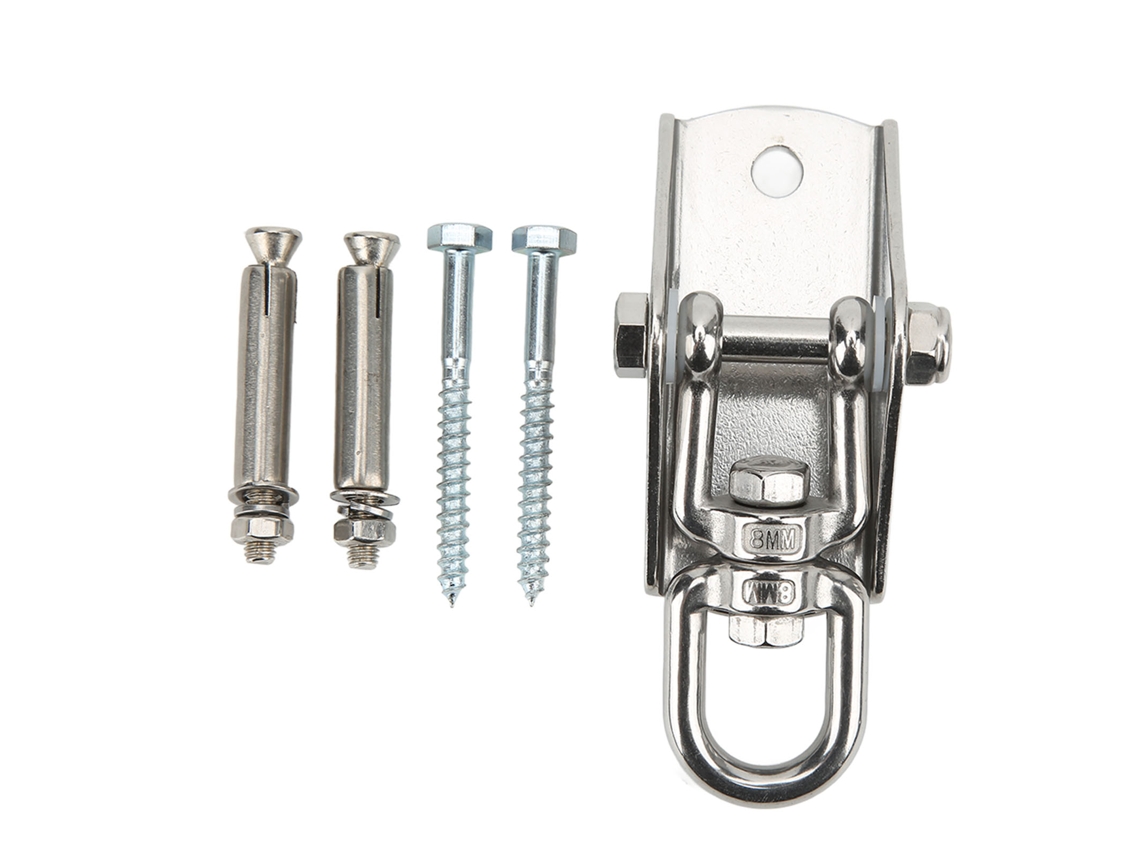 Ganchos de yoga de acero inoxidable con tornillos para colgar