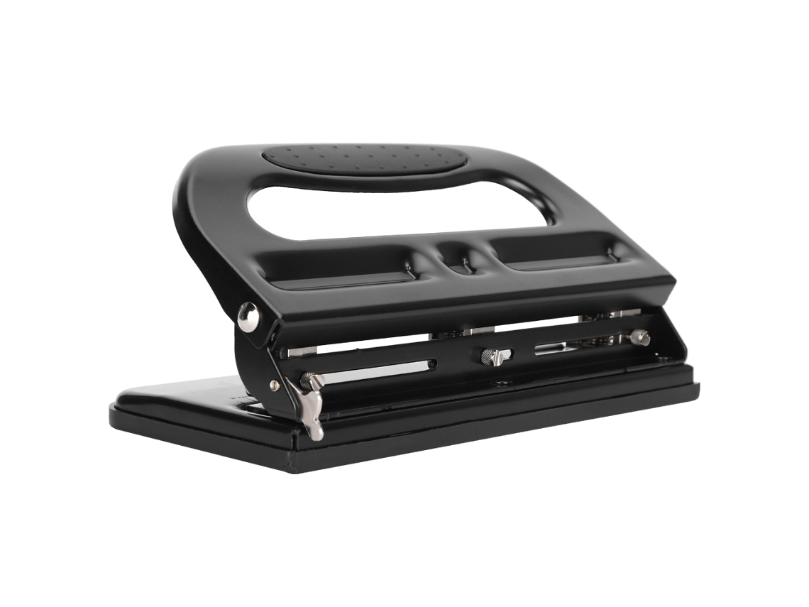 Perforadora de escritorio ajustable con 3 agujeros, taladro manual, material de oficina 9633