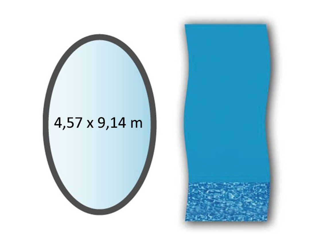 Liner remolino ovalado de 4,57x9,14 m para piscinas elevadas li1530sb - SWIMLINE