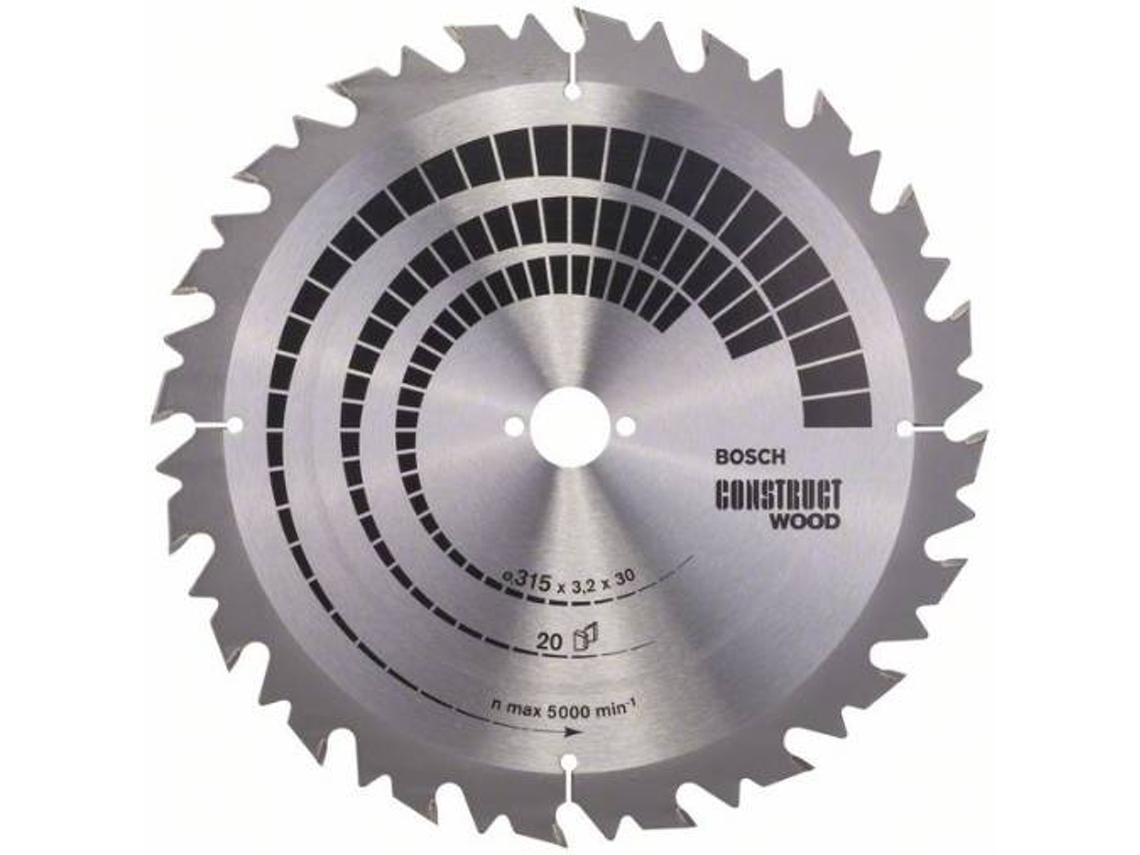Disco de Sierra Circular BOSCH Construct Madera 315x30x3.2 mm - 20