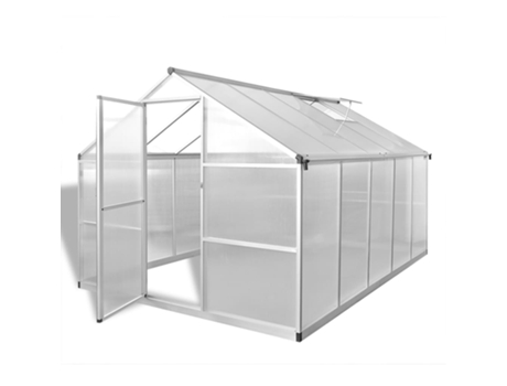Invernadero VIDAXL de Aluminio Reforzado con marco Base 7,55 m²