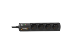 Multienchufe INFOSEC S4 Black Line II