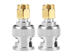 2 Adaptadores De Conector Bnc Macho A Sma Macho, Convertidor De Prueba De 50 Ω 0-6 Ghz