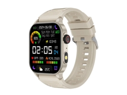 Reloj inteligente con llamadas Bluetooth, linterna y seguimiento de deportes al aire libre, color caqui Yizhood