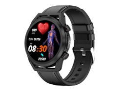 Reloj inteligente con correa de cuero resistente al agua IP68 y pantalla IPS de 1,39 pulgadas Ly Ebike