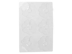 6 parches de silicona reutilizables con forma de flor para reducir las arrugas en el pecho.