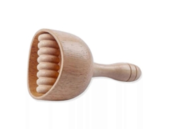 Rodillo moldeador corporal portátil de madera sueca para masaje de drenaje linfático