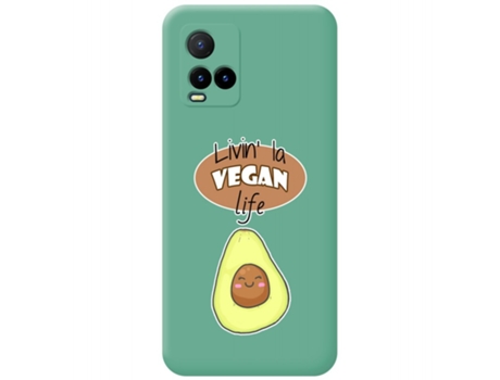 Carcasa Vivo Y21s / Y33s TUMUNDOSMARTPHONE Silicona Líquida Dibujos Verde