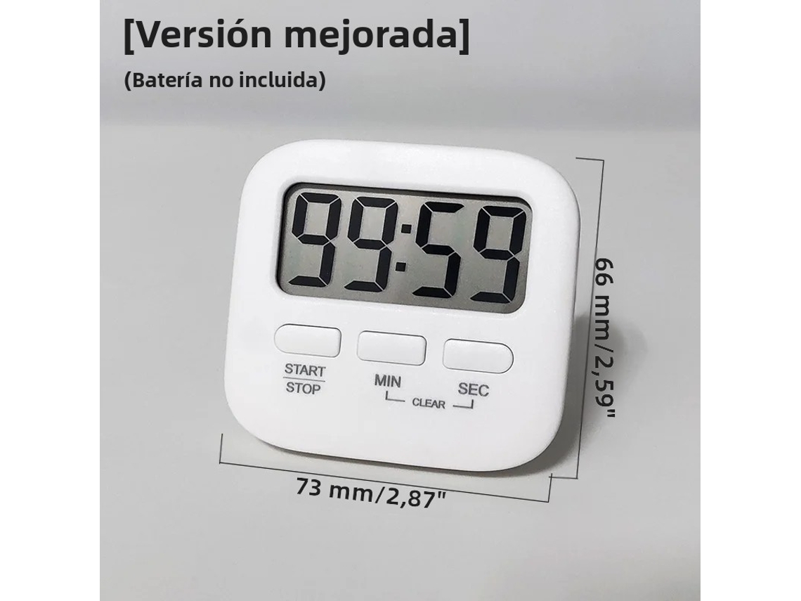 (versión Mejorada) Temporizador De Cocina Digital, Temporizador De Cocción, Imán Fuerte En La Parte Posterior