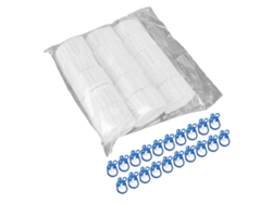 1000 Rolls De Algodón Dental Absorbente Suave Tapones Para Epistaxis Con 20 Clips Para Niños Y Adultos 3.8cm