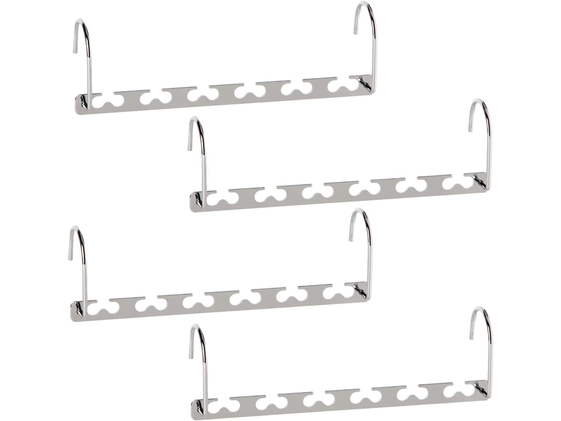 Perchas ahorradoras de espacio, diseño antideslizante, organizador de perchas resistente, perchas mágicas de metal para organización.