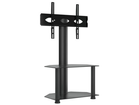 Mueble De Esquina Para Tv VIDAXL Negro Metal (65.5x40x101 cm)