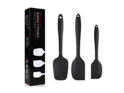 2026-39732-set De 3 Espátulas De Silicona Resistente Al Calor Inodoro Antiadherente Para Cocina Y Repostería
