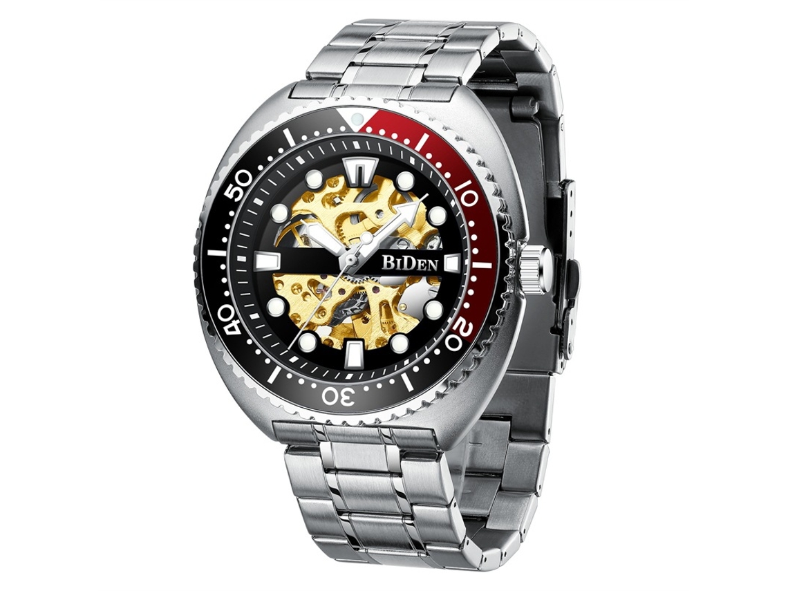 Reloj Mecánico Automático Esqueletizado (plateado), Reloj De Pulsera Para Hombre