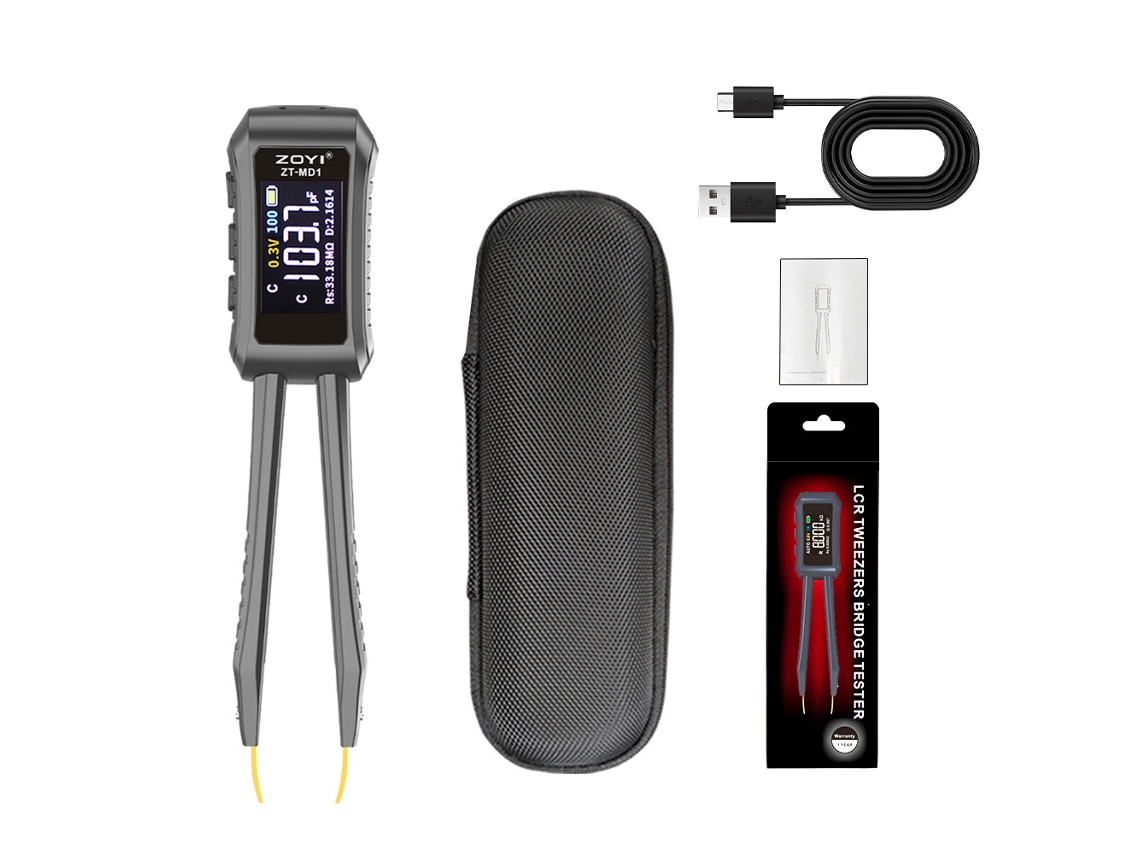 Pinzas De Prueba Lcr Digitales Portátiles Para Medir Resistencia, Capacitancia E Inductancia.
