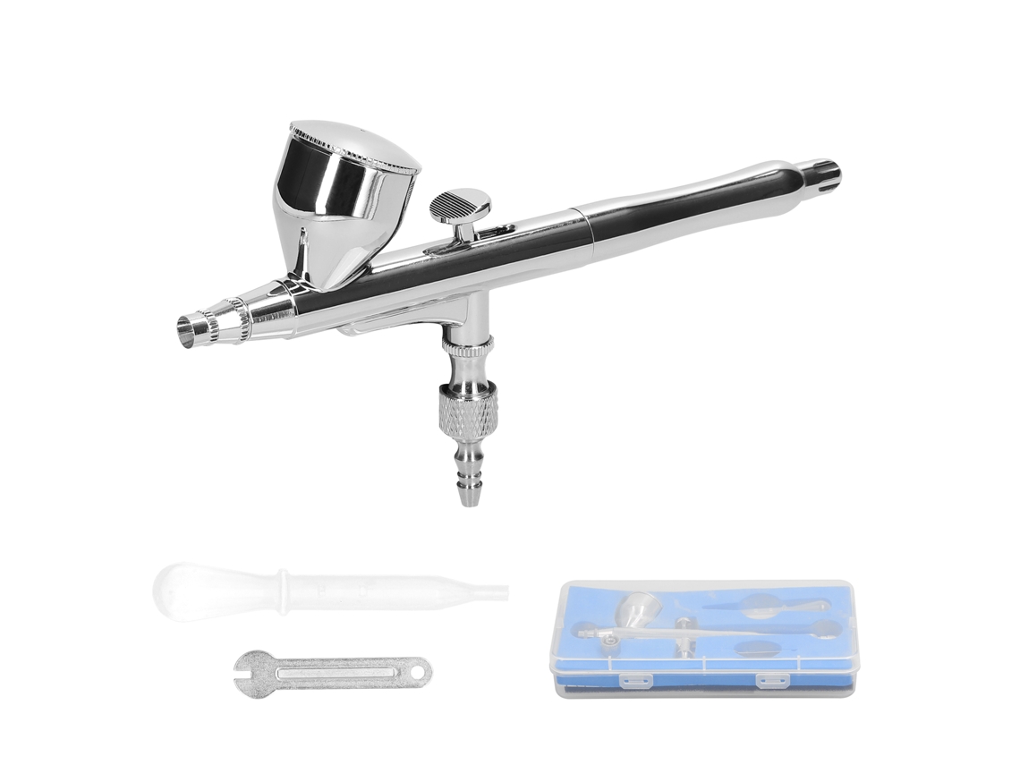 Pistola de aire comprimido profesional de 0,3 mm ajustable para modelismo, arte, bricolaje y pintura multiusos.