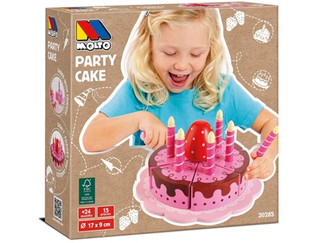 Juego Educativo MOLTO Tarta de Cumpleaños (Edad Mínima: 1 Año - 26 x 8 x 26,5 cm)