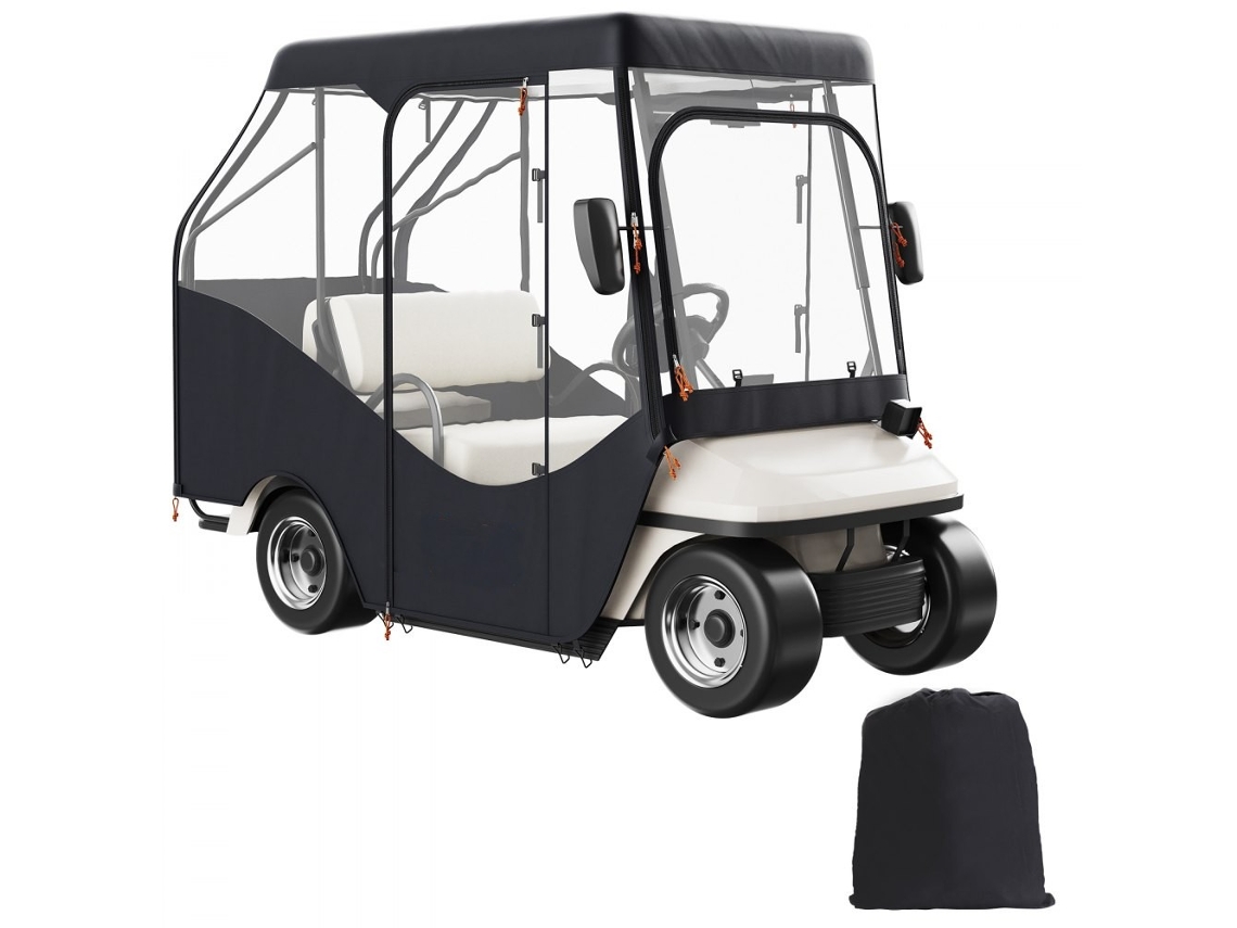 Funda protectora para carrito de golf de 4 plazas, impermeable, protección UV y lluvia, fácil instalación Tekmaquinas