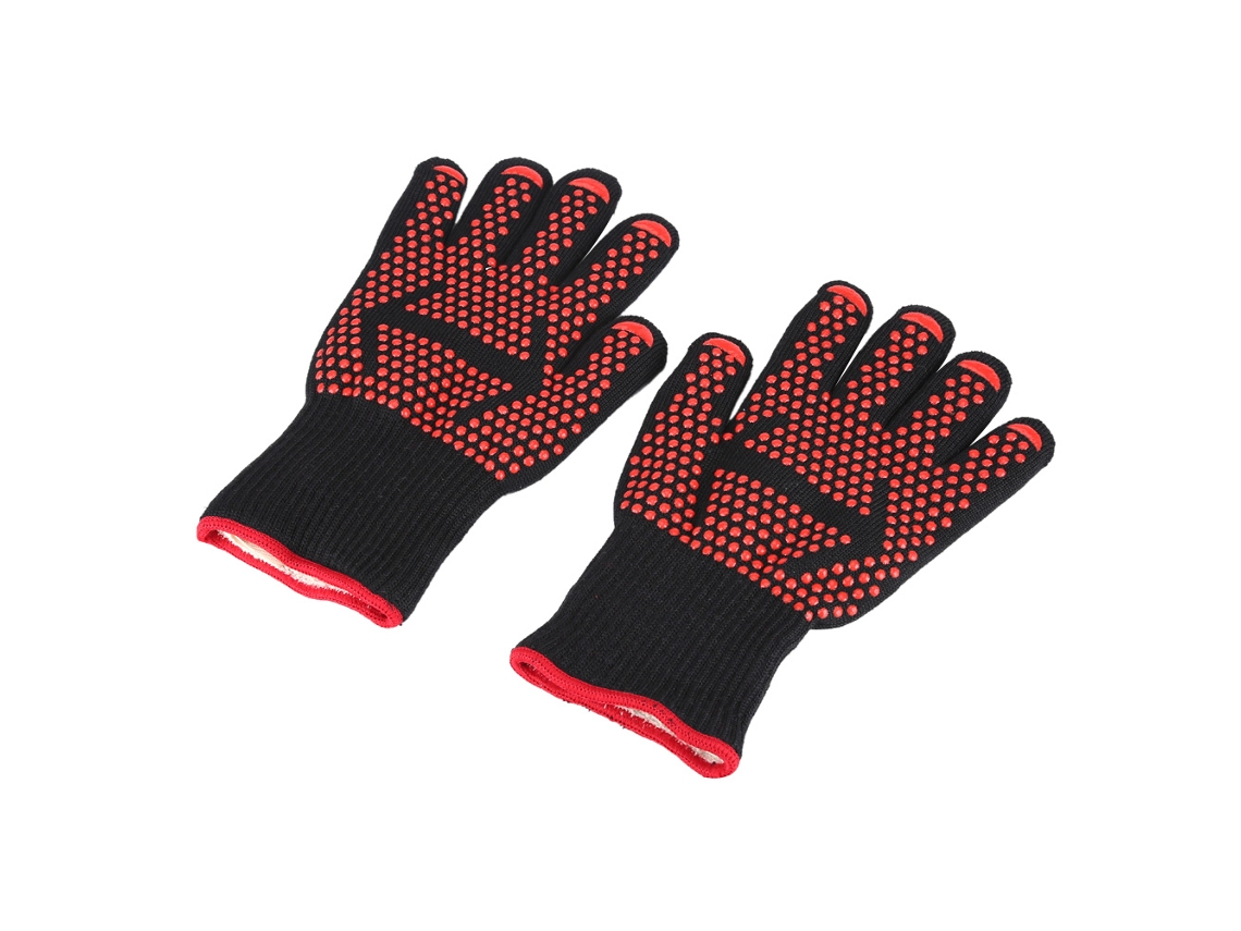 Guantes Resistentes Al Calor Para Barbacoa Y Cocina Con Silicona Antideslizante, Soportan Hasta 500 °c (flecha)