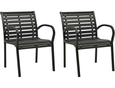 Conjunto 2 Silla de jardín VIDAXL (56x60x80 cm)