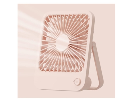 Ventiladores de refrigeración Ventilador USB 4500Mah 180 Ventilador personal plegable Ventilador de viento fuerte de 4 velocidades Rosa BISBISOUS