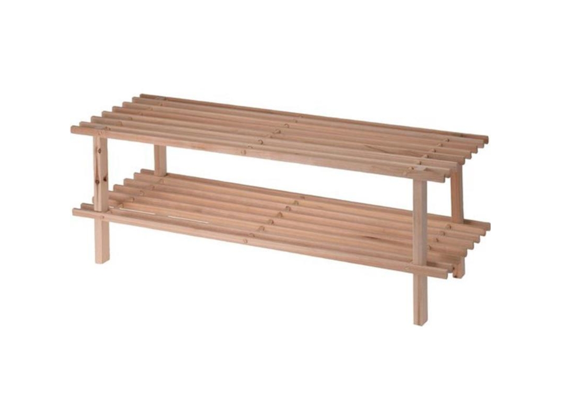 Estanteria zapatero madera 2 pisos