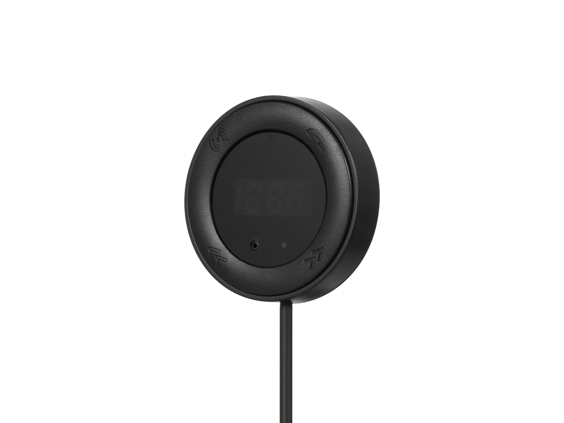 Transmisor Fm Inalámbrico (cargador De Coche Con Llamadas Manos Libres Y Doble Usb) Producto Tomtop Aukey F4p Transmisor Fm Inalámbrico