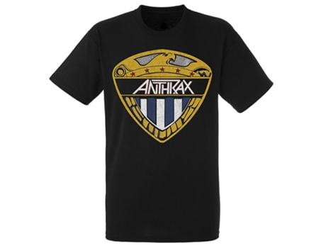 Camiseta ROCKINSTONE Vintage Escudo Águila Ántrax (XXXL)