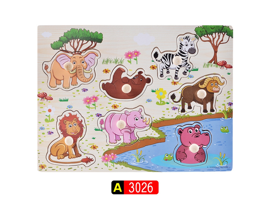 Juego de rompecabezas Digitallab AHC5 7 Animales en la Sabana (Edad mínima 3 años)