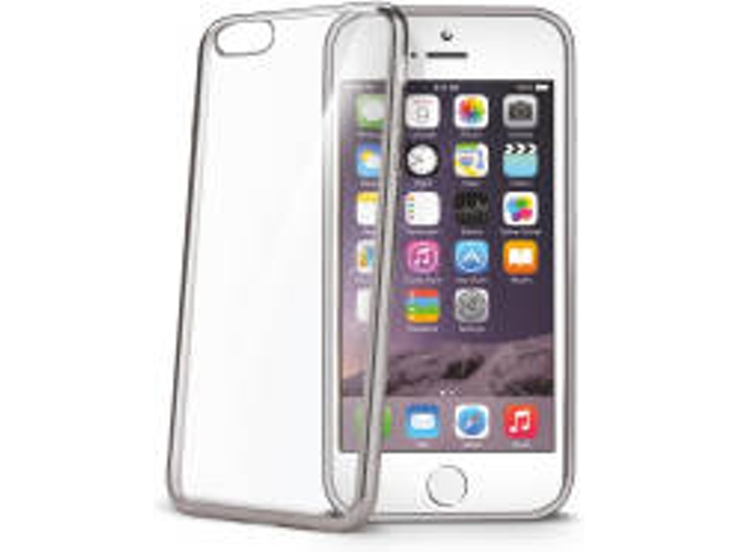 Funda iPhone 6s CELLY Clip Plateado