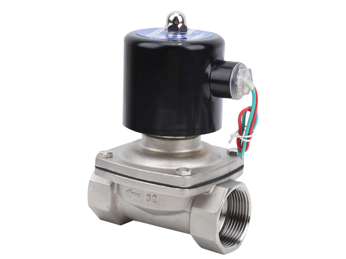 Válvula electromagnética de cobre (control de fluidos, 12 V CC)