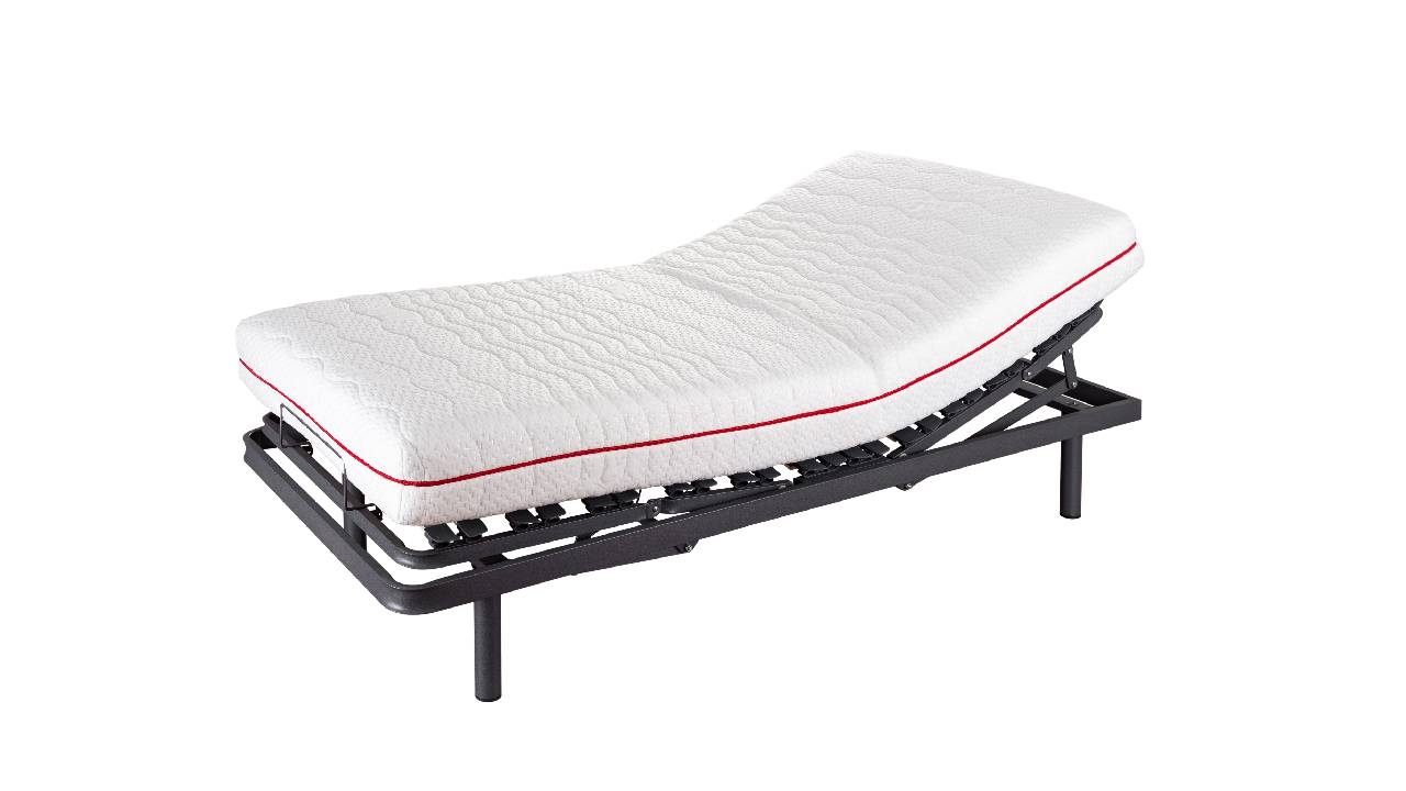 Cama Articulada ERGONOMIC 90X190 | Häusbed | Somier Motor con 5 Planos de articulación y regulación en zona lumbar.
