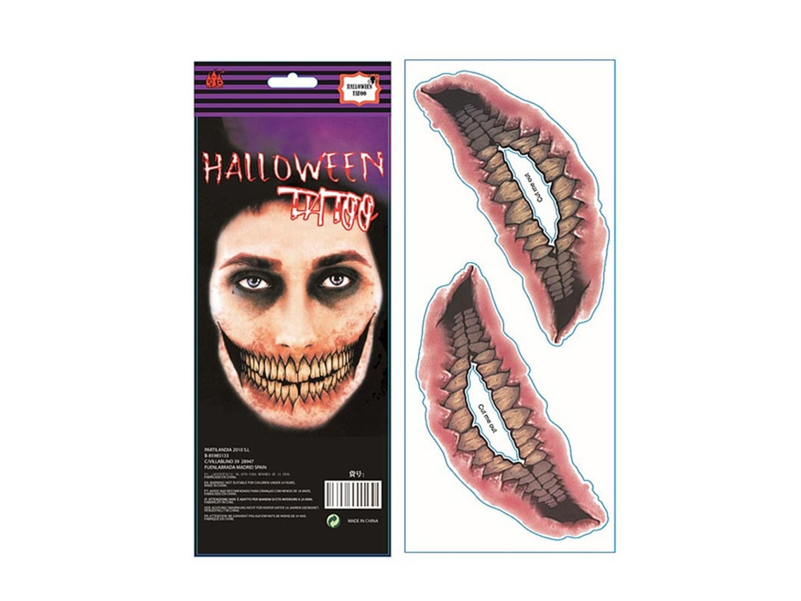 Tatuaje Halloween de Boca tenebrosa