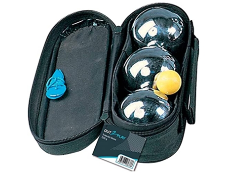 Juego de 3 bolas de petanca lisas OUT2PLAY O2P