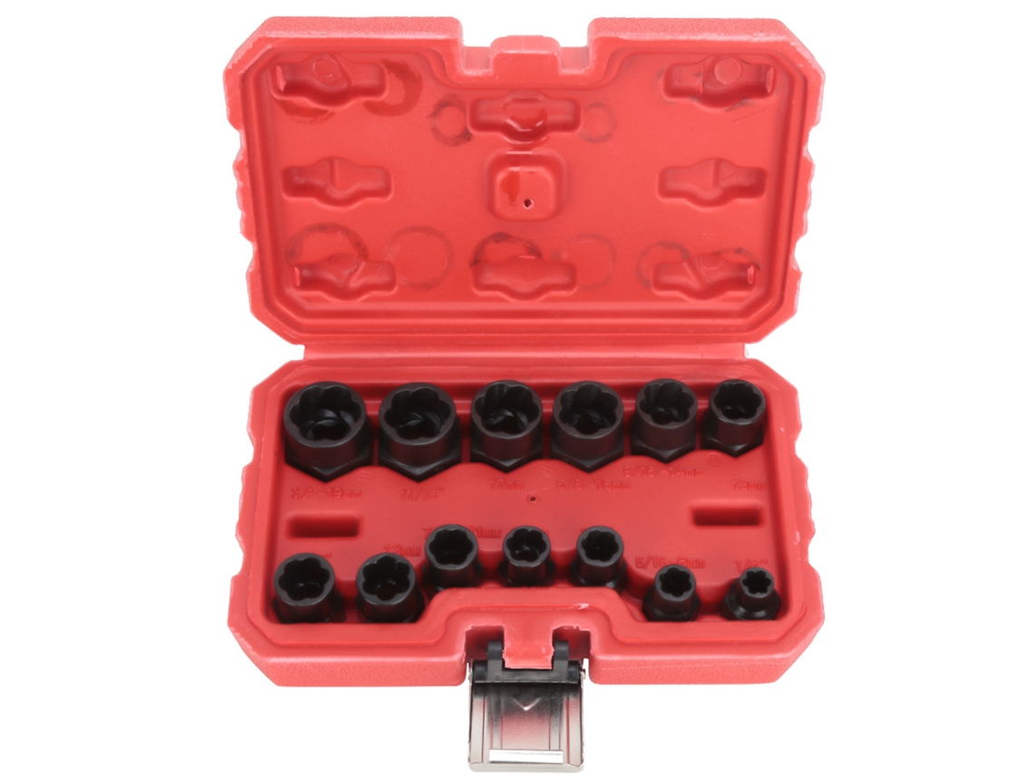 Juego De 13 Piezas Para Extraer Tuercas Y Tornillos, Extractor De Tornillos De Alta Dureza, Herramienta Manual.