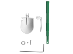 Pala metálica de aluminio ajustable para vehículos RC Crawler, accesorio decorativo verde para vehículos RC.