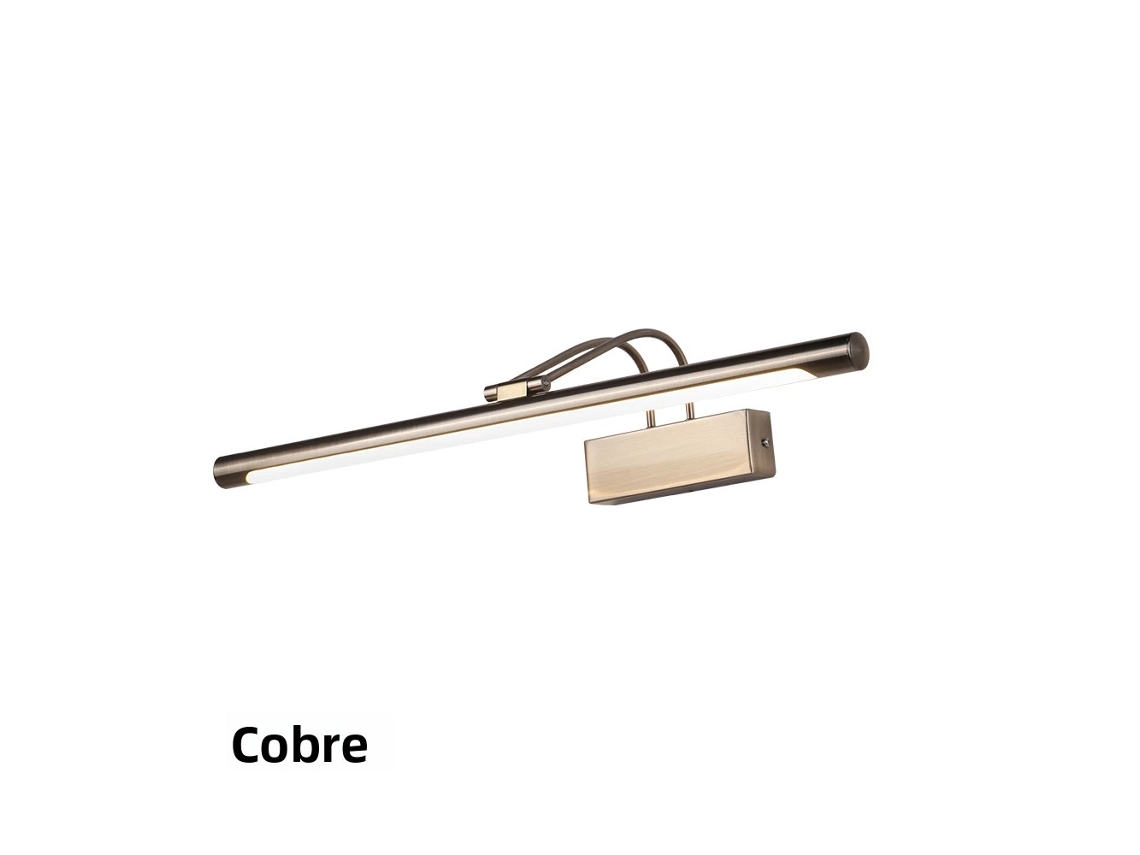 Aplique De Pared Led Para Baño (color Cobre Blanco Frío, 300 Mm), Ca 85-265 V, Estilo Moderno, 8 W