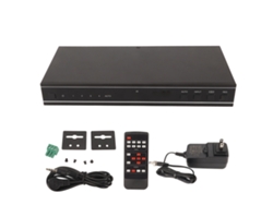 Conmutador HDMI 4 en 1 con transmisión 4K a 60 Hz y control remoto por infrarrojos
