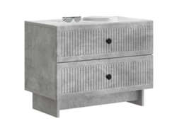 Maison Exclusive - Armario De Noche Con Cajón Gris Hormigón 62 X 34,5 X 47,5 Cm