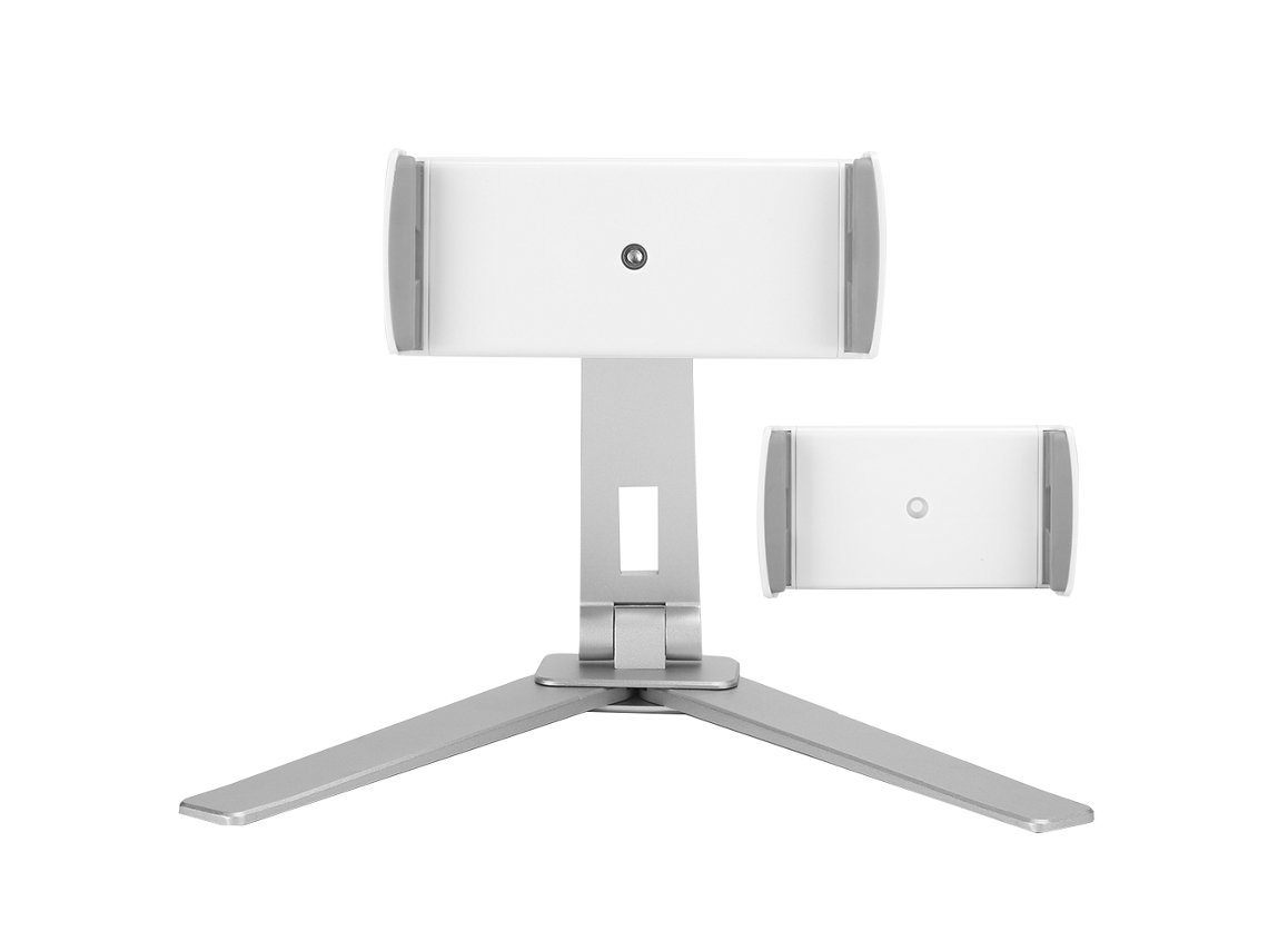 Soporte De Pared De Doble Mandril 2 En 1 De Aleación De Aluminio Plegable Con Rotación De 360 Grados
