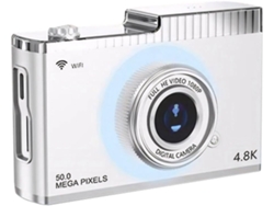 Cámara Digital 4k Fhd De 50 Mp Con Enfoque Automático, Pantalla Ips De 2,4 Pulgadas, Wifi Compacto
