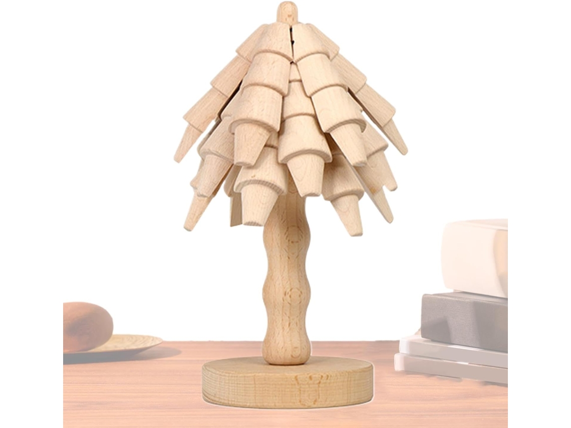 Salvamanteles de madera con forma de árbol de Navidad Gokoco resistentes al calor y antideslizantes