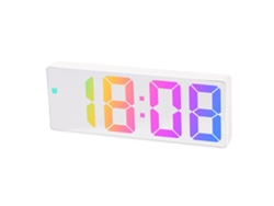 Reloj digital LED para dormitorio, temperatura, reloj de mesa electrónico RNEMITERY