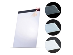 Panel LED ultrafino A4 para dibujar y calcar con brillo y memoria ajustables.